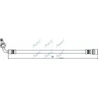 Тормозной шланг APEC BRAKING TD2K8X2 HOS4124 CHQZ N 1265445171