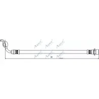 Тормозной шланг APEC BRAKING Toyota Harrier (XU30) 2 Минивэн 2.4 4WD (ACU35) 160 л.с. 2003 – 2012 HOS4128 2 3WMGH 3KYXO76