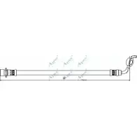 Тормозной шланг APEC BRAKING Toyota Harrier (XU30) 2 Минивэн 2.4 4WD (ACU35) 160 л.с. 2003 – 2012 GNF8Q J 6LA7 HOS4129