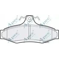 Тормозные колодки, дисковые, комплект APEC BRAKING 1265452103 YV5CT5 1U J5C PAD1008
