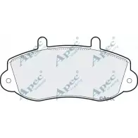 Тормозные колодки, дисковые, комплект APEC BRAKING PAD1042 0ZEF P QNLGRUG 1265452605