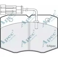 Тормозные колодки, дисковые, комплект APEC BRAKING S58X4 AH7ZS L 1265452809 PAD1057