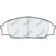 Тормозные колодки, дисковые, комплект APEC BRAKING 1265454369 PAD1128 LY3OARH O1J2 9