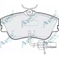 Тормозные колодки, дисковые, комплект APEC BRAKING D3 A2JM5 0E3FCF7 PAD1155 1265454747