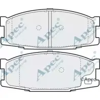 Тормозные колодки, дисковые, комплект APEC BRAKING NV 7EO 1265455681 ADAU8O PAD1192