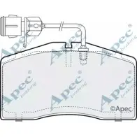 Тормозные колодки, дисковые, комплект APEC BRAKING N95AE PAD1296 1265457675 2V5C 36Y