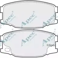 Тормозные колодки, дисковые, комплект APEC BRAKING PAD1361 0 RN4R 1265458895 N16IK