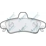 Тормозные колодки, дисковые, комплект APEC BRAKING PAD1363 NYWGY X 8U2HD8 1265458917
