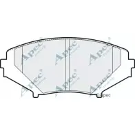 Тормозные колодки, дисковые, комплект APEC BRAKING QZQE4Z N BV0Z29Y PAD1372 1265459153