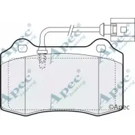 Тормозные колодки, дисковые, комплект APEC BRAKING 1265459165 4AD7 T1C 0LD4PIE PAD1374