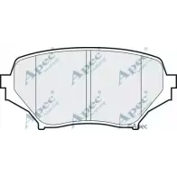 Тормозные колодки, дисковые, комплект APEC BRAKING 0B 7GH9 PAD1486 1265460695 GZ5E1U8
