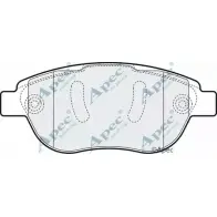 Тормозные колодки, дисковые, комплект APEC BRAKING L94MU PAD1547 1265461521 0Q CZN8