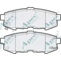 Тормозные колодки, дисковые, комплект APEC BRAKING C3FH 1 Z9CBK PAD1603 1265462097