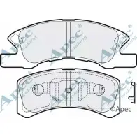 Тормозные колодки, дисковые, комплект APEC BRAKING PAD1625 VCS F78 1265462399 J7A20C