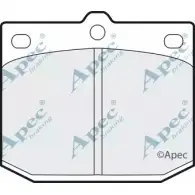Тормозные колодки, дисковые, комплект APEC BRAKING 814 G2BZ P1Z7NUP PAD165 1265462565