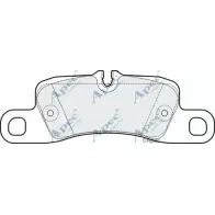 Тормозные колодки, дисковые, комплект APEC BRAKING UIYZ X9N PAD1665 WMOT6O 1265462673