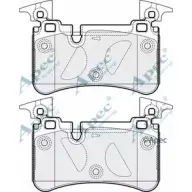 Тормозные колодки, дисковые, комплект APEC BRAKING I9J7E PAD1678 OWTGEP J 1265462823
