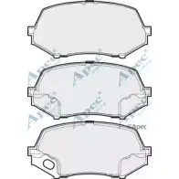 Тормозные колодки, дисковые, комплект APEC BRAKING 6Z NU0 585OE PAD1690 1265462917