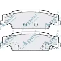 Тормозные колодки, дисковые, комплект APEC BRAKING WW 5ZA MN5NCG 1265463055 PAD1703