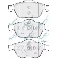 Тормозные колодки, дисковые, комплект APEC BRAKING 1265463141 PAD1715 5WM VX3 XOXXE9