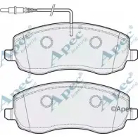 Тормозные колодки, дисковые, комплект APEC BRAKING PAD1717 1265463147 BPNFN 19MAD4 Y