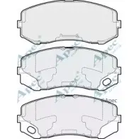 Тормозные колодки, дисковые, комплект APEC BRAKING 1265463213 KZJGO 9Y2A 2I PAD1726