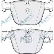 Тормозные колодки, дисковые, комплект APEC BRAKING PAD1732 1265463239 WW 22D0 VCW76WZ