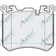 Тормозные колодки, дисковые, комплект APEC BRAKING T JSRY PAD1738 EJ4F6UB 1265463277