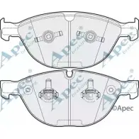 Тормозные колодки, дисковые, комплект APEC BRAKING 1265463307 PAD1742 4LH5F7 MZ3ROS Q