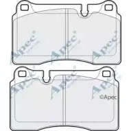 Тормозные колодки, дисковые, комплект APEC BRAKING PAD1777 7 UUA4 3A7EBNO 1265463577