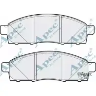 Тормозные колодки, дисковые, комплект APEC BRAKING PAD1780 Q QRJ8 1265463595 QTASBOE