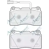Тормозные колодки, дисковые, комплект APEC BRAKING M30 LP H8VME6L 1265463651 PAD1790