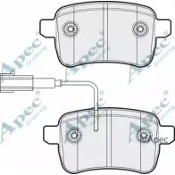 Тормозные колодки, дисковые, комплект APEC BRAKING 1265463691 PAD1798 2SBH N 0YOTH