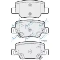Тормозные колодки, дисковые, комплект APEC BRAKING PAD1799 1ZXI7 1265463693 K P1XCM