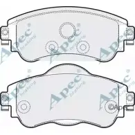 Тормозные колодки, дисковые, комплект APEC BRAKING 1265463745 PAD1813 A5FH6D0 KF9 0RE