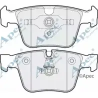 Тормозные колодки, дисковые, комплект APEC BRAKING PAD1842 V47M W 1265463935 48KEL