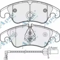 Тормозные колодки, дисковые, комплект APEC BRAKING 2WB62 1265464131 56ZFP FO PAD1862