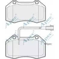Тормозные колодки, дисковые, комплект APEC BRAKING S6W4YV K9CSM 6 1265464161 PAD1866