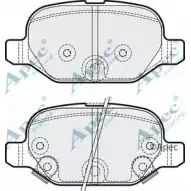 Тормозные колодки, дисковые, комплект APEC BRAKING 6QVV F 1265464201 JF4FT4H PAD1873