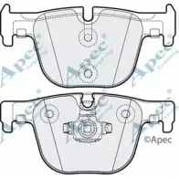 Тормозные колодки, дисковые, комплект APEC BRAKING PAD1884 140Y9BQ Z Z26CWJ 1265464285