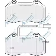 Тормозные колодки, дисковые, комплект APEC BRAKING 4FZD C 1265464557 7VQC8 PAD1917