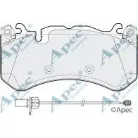 Тормозные колодки, дисковые, комплект APEC BRAKING WTKR J VN25K 1265464597 PAD1926
