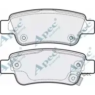 Тормозные колодки, дисковые, комплект APEC BRAKING PAD1940 1265464719 8C3ADZ WPEA L2