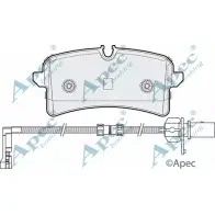 Тормозные колодки, дисковые, комплект APEC BRAKING 6M2PV9 1265464951 KLA ZC PAD1963