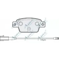 Тормозные колодки, дисковые, комплект APEC BRAKING KN Y0K 7LGXFPB PAD1990 1265465035
