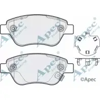 Тормозные колодки, дисковые, комплект APEC BRAKING U CF34DU CMS4XVT PAD2002 1265465073