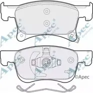 Тормозные колодки, дисковые, комплект APEC BRAKING IMOPH39 6JZTC 4 PAD2056 1265465367