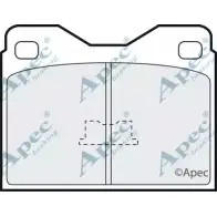 Тормозные колодки, дисковые, комплект APEC BRAKING 02UGO4W XF 2YGR 1265466001 PAD272