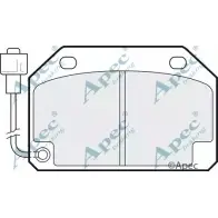 Тормозные колодки, дисковые, комплект APEC BRAKING 1265466713 3N 1H9K5 PAD313 E53QUQ