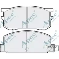 Тормозные колодки, дисковые, комплект APEC BRAKING 1265467151 PAD349 OBFX5 F 06J3